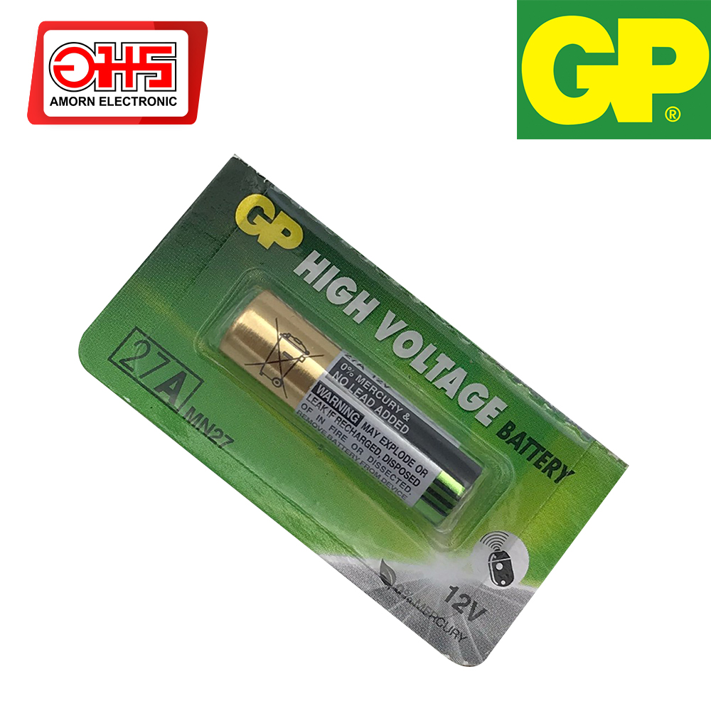 แบตเตอรี่ GP 27A-2C5 12V ถ่าน ถ่านรีโมท ถ่านรีโมทกุญแจรถยนต์ อมรอนนไลน์ ...