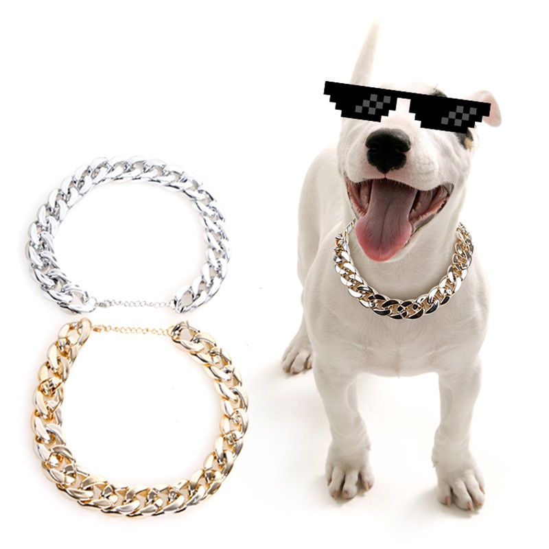 2021Cool Collar Necklace For Dog Pet Accessories Metal Necklace For