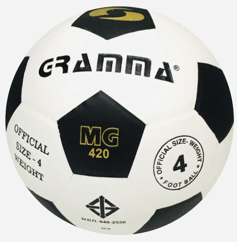 ภาพสินค้าGramma ลูกฟุตบอลหนังอัด เบอร์ 4 แกรมม่า แถมฟรี : ตาข่ายใส่ฟุตบอล และ เข็มสูบลม ออกใบกำกับภาษีได้ จากร้าน Artline Sport and Screen บน Lazada ภาพที่ 1