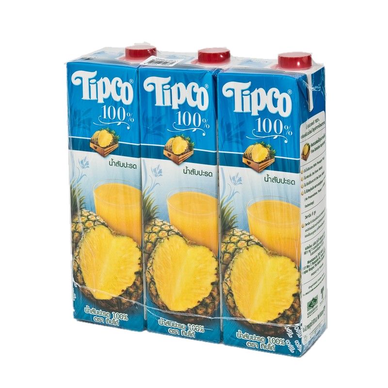 ทิปโก้ น้ำสับปะรด 100% ขนาด970 มล. แพ็ค 3 กล่อง