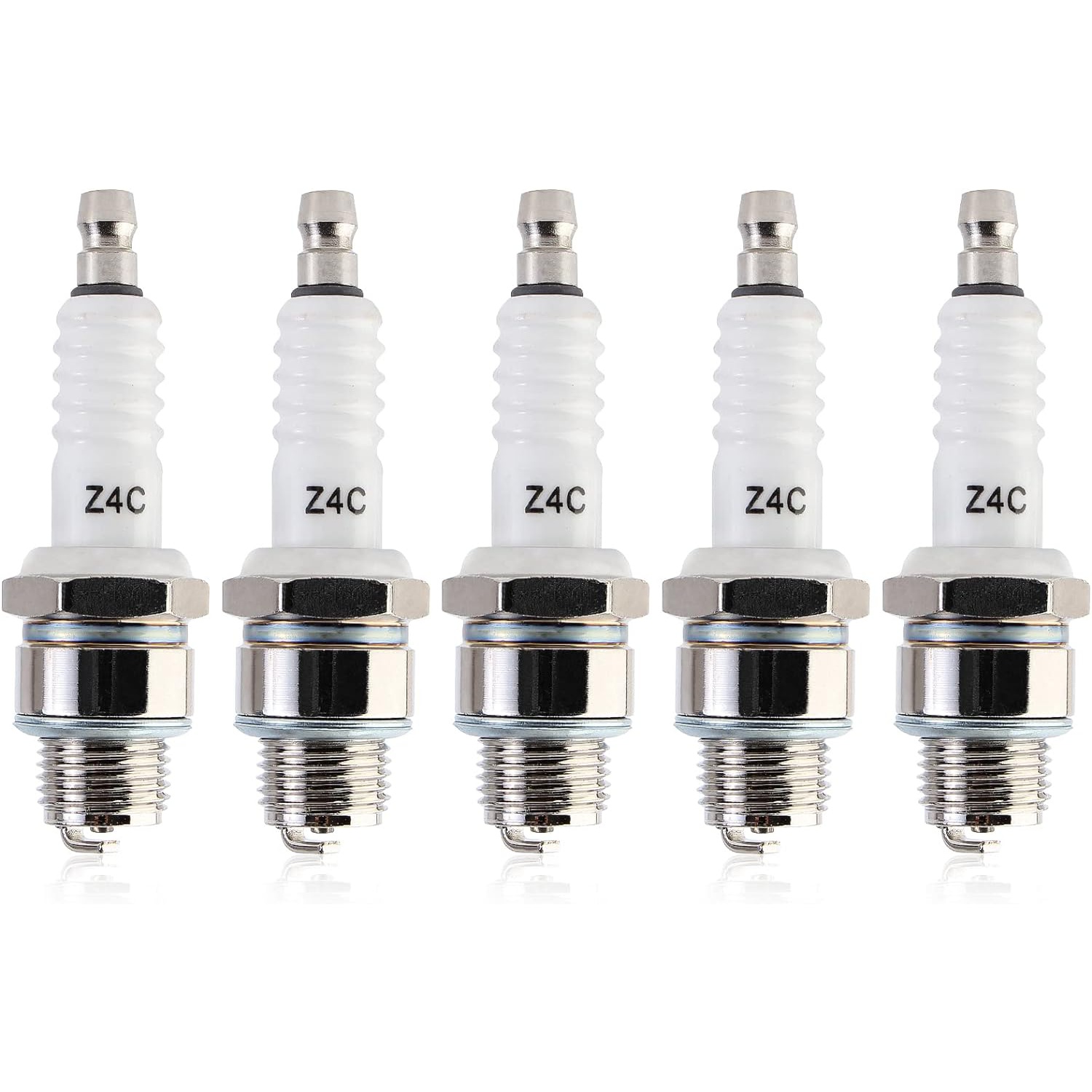 Lzd qazaky 5pcs Spark plug Z4C สำหรับ49cc 50cc 66cc 70cc QJ50 2จังหวะ ...