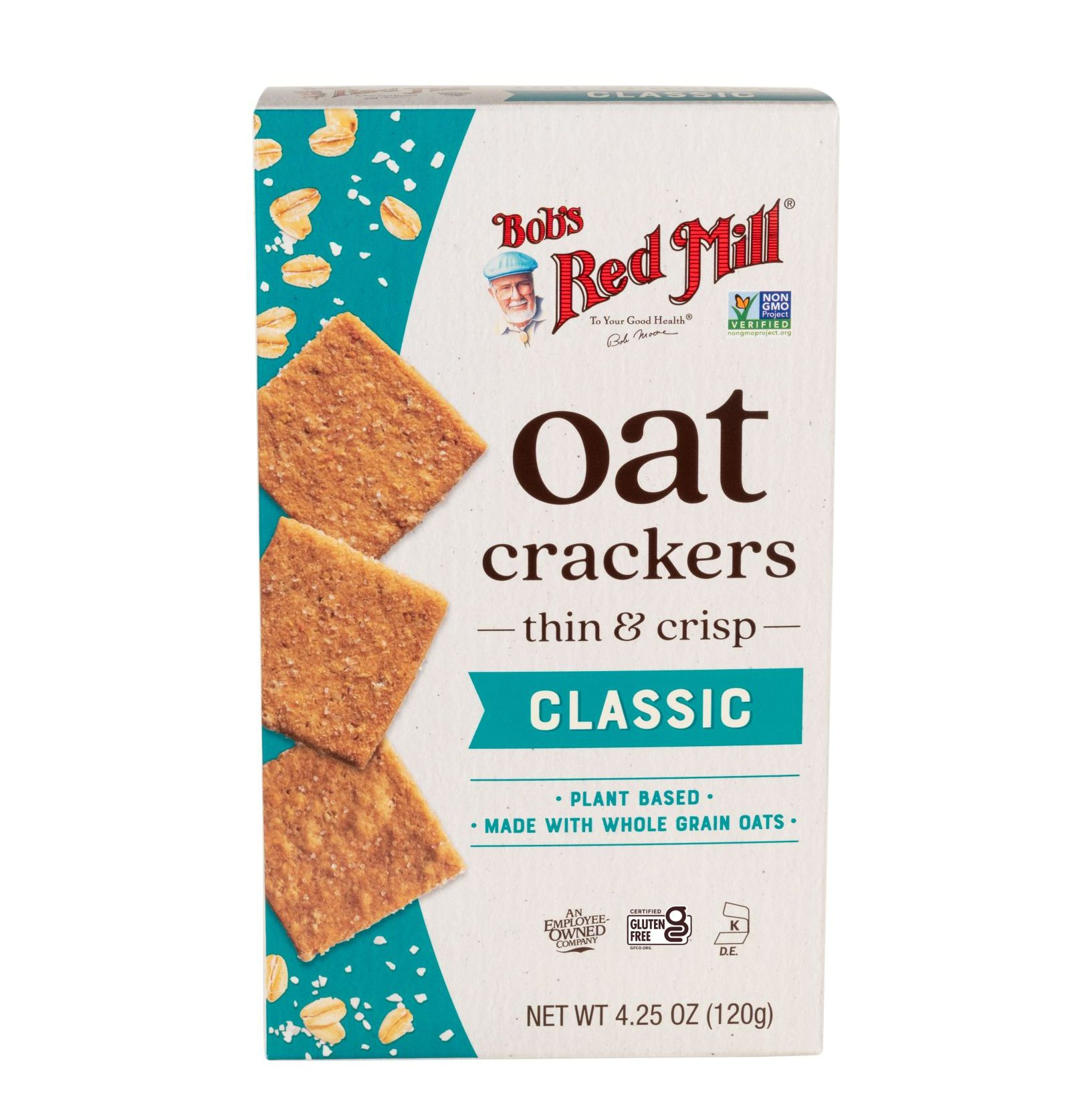 Bob's Red Mill Oat Crackers Classic บ็อบส์ เรด มิลล์ โอ๊ต เครกเกอร์