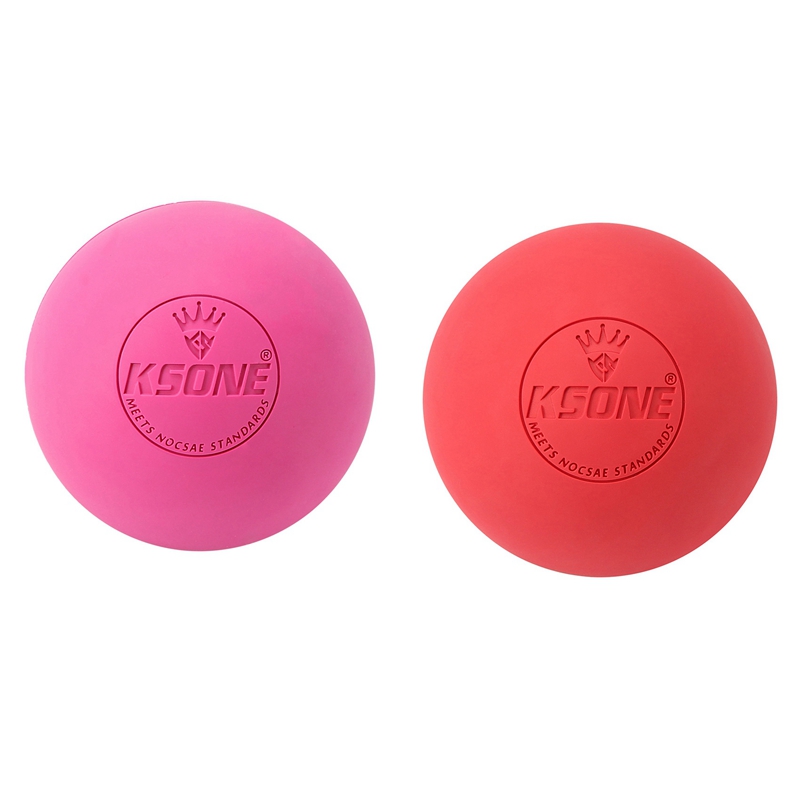 KSONE 2Pcs Massage Ball 6.3cm Fascia Lacrosse Ball Yoga Muscle Relaxation Pain Relief Portable Physiotherapy Ball,7 & 2