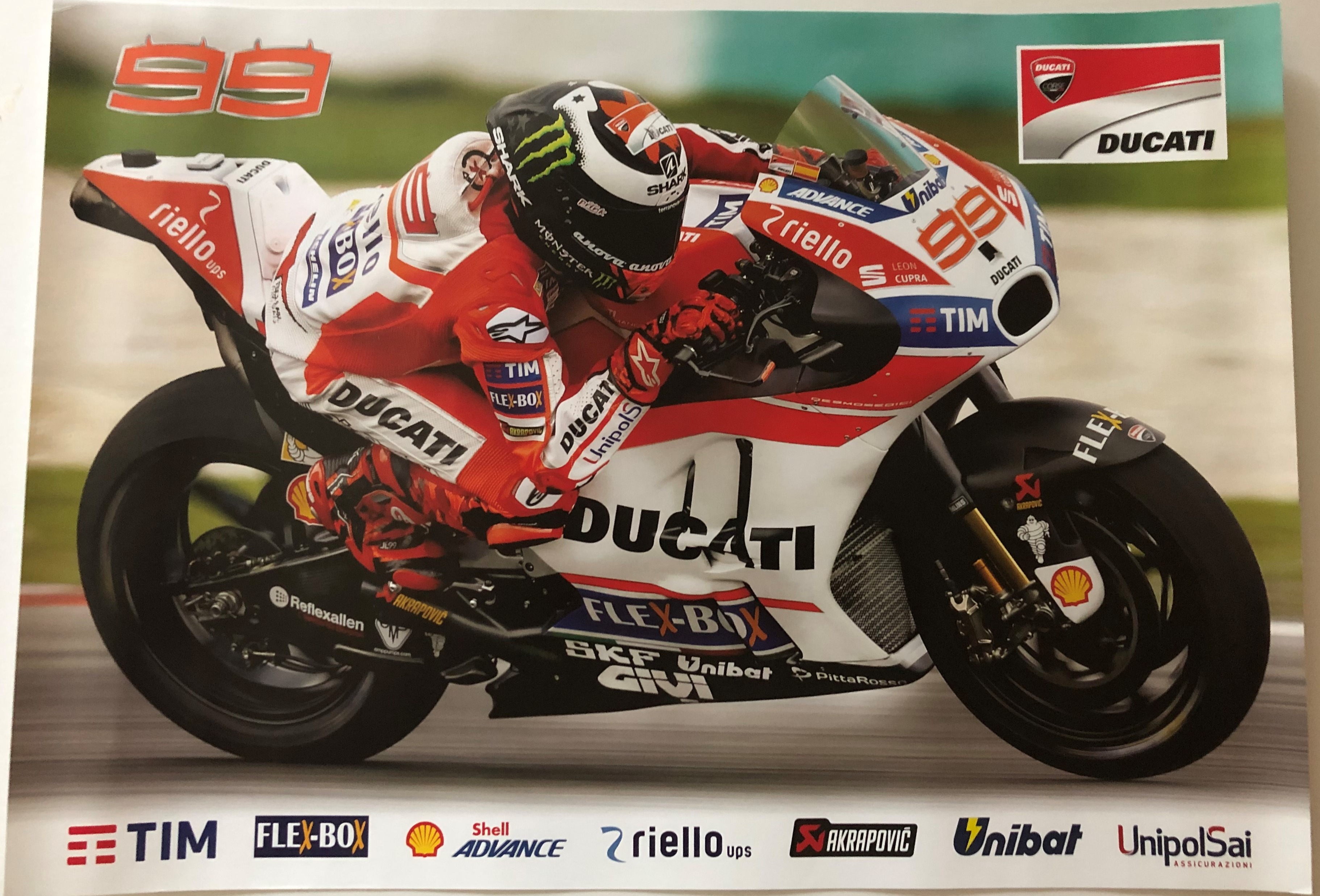 โปสเตอร์ MotoGP Jorge Lorenzo Flex-box Ducati