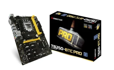 MAINBOARD BIOSTAR TB250-BTC PRO CPU Supports 7th & 6th Generation Intel (รับประกัน1ปี)