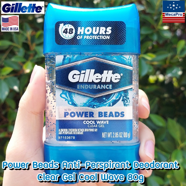 รีวิว Gillette® Power Beads AntiPerspirant Deodorant Clear Gel Cool