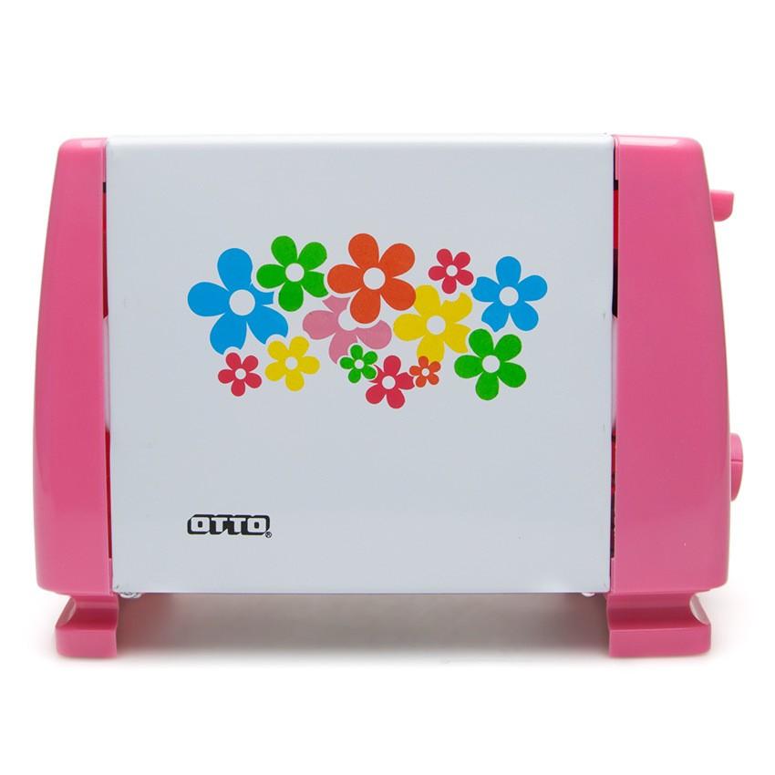 Otto เครื่องปิ้งขนมปัง รุ่น TT-133 - สีชมพูเครื่องทำขนมปังอัตโนมัติ เครื่องทำขนมปังอเนกประสงค์ เครื่องปิ้งขนมปัง เครื่องตัดขนมปัง เครื่องทำแซนวิช เครื่องปิ้งขนมปังขนาดเล็ก ของแท้