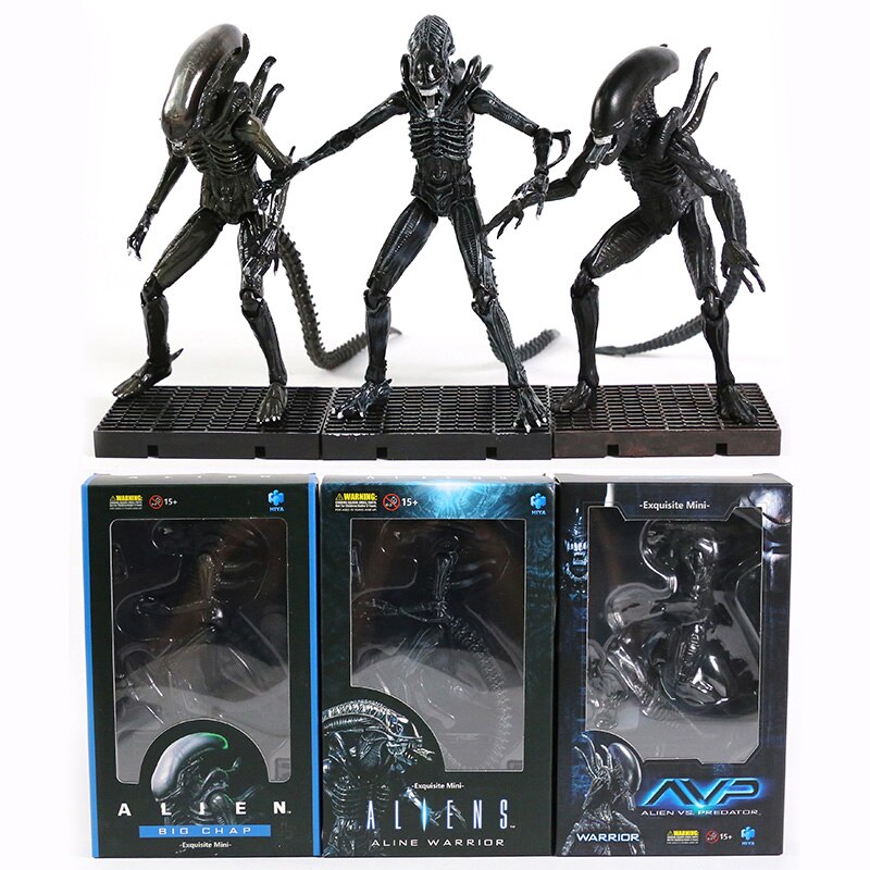 Hiya Toys Aliens Big Chap Warrior Alien PVC Action Figure Collectible ...