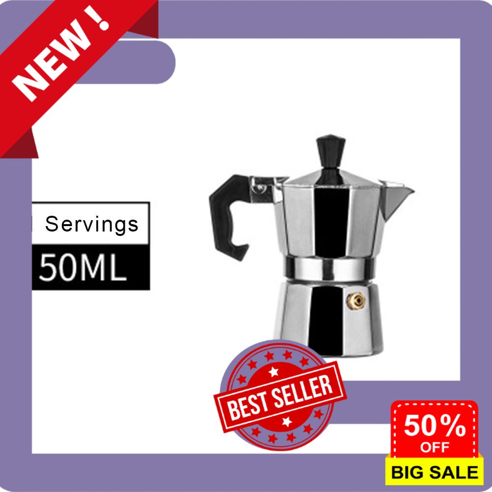 เครื่องครัวขนาดเล็ก Moka Pot มอคค่า พ็อต กาต้มกาแฟสดพกพา เครื่องใช้