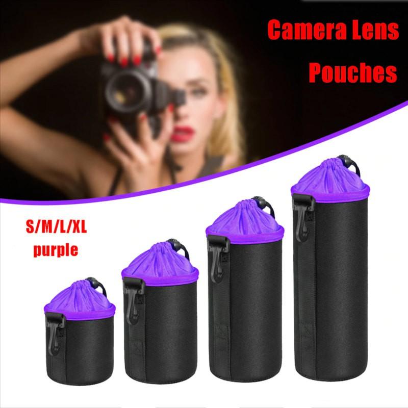 โปรโมชั่น กระเป๋าใส่เลนส์ ถุงใส่เลนส์ Lens Pouch กันน้ำ บุกำมะหยี่ กันกระเแทก หลายขนาด กระเป๋าใส่เลนส์กล้อง