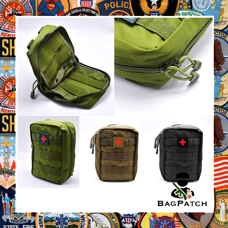 Bagpatch กระเป๋าพยาบาล สี ดำ ทราย เขียว อุปกรณ์อะไหล่ปีนบีบีกัน สำหรับเล่น กีฬาประเภทยิง ปืนแอร์ซอฟต์ บีบีกัน ปืนลมอัดแก๊ส ปืนแอร์ซอฟต์  #00000272