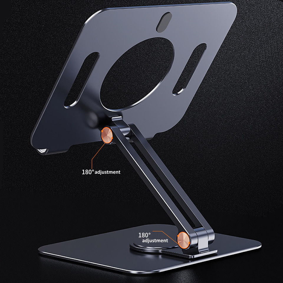 Tablet Desk Riser ที่วางแท็บเล็ต Tablet Stand Desk Riser 360 Rotation Multi-Angle Height ...