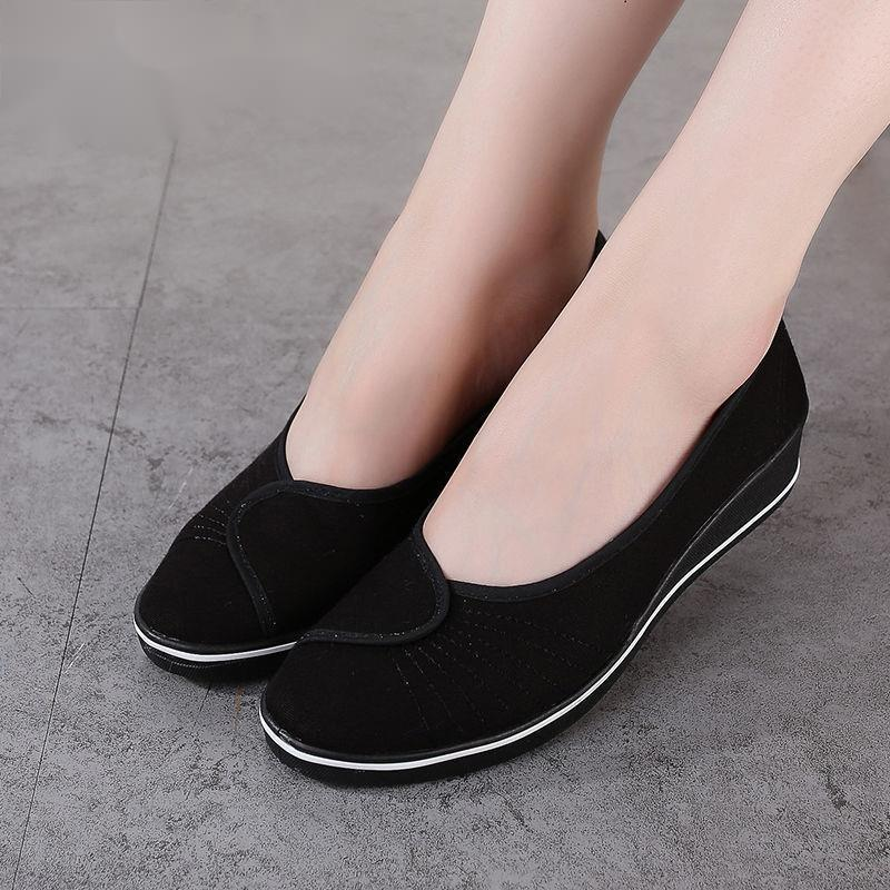 JingWang 2022 phong cách mới giày bệt của phụ nữ thoải mái đơn giản và thoải mái giày cao gót gót nhọn giày cao gót hoạt động ngoài trời giày bệt giày nữ nhẹ