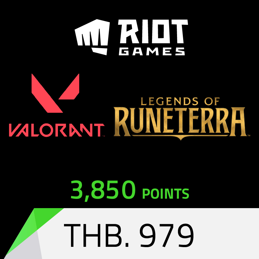 Riot Cash (Valorant,Legends of Runeterra) 3850 Point