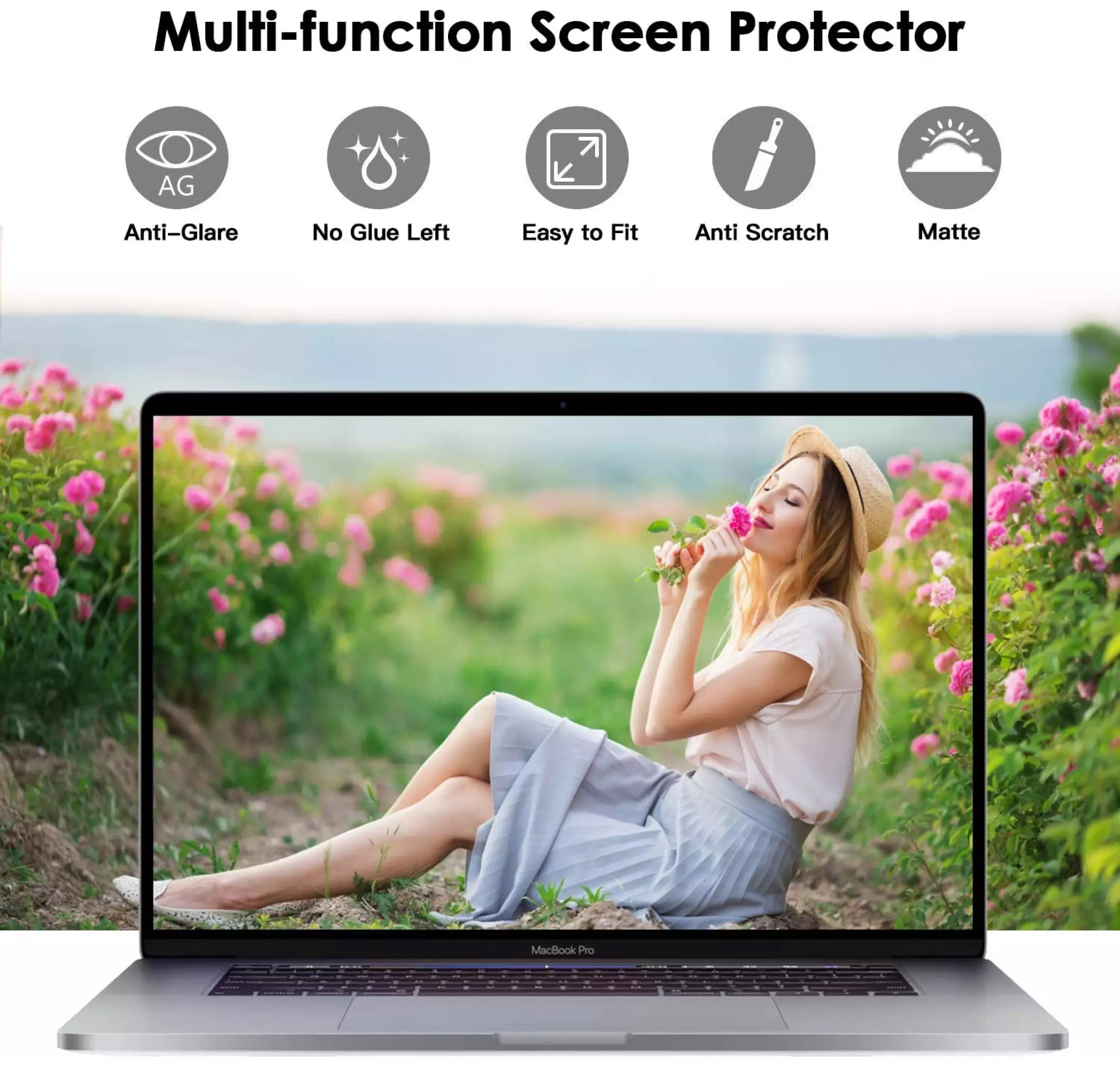 MLIFE PET ฟิล์ม ฟิล์มกันรอย หน้าจอ เต็มจอ สำหรับ MacBook Pro 13 M1