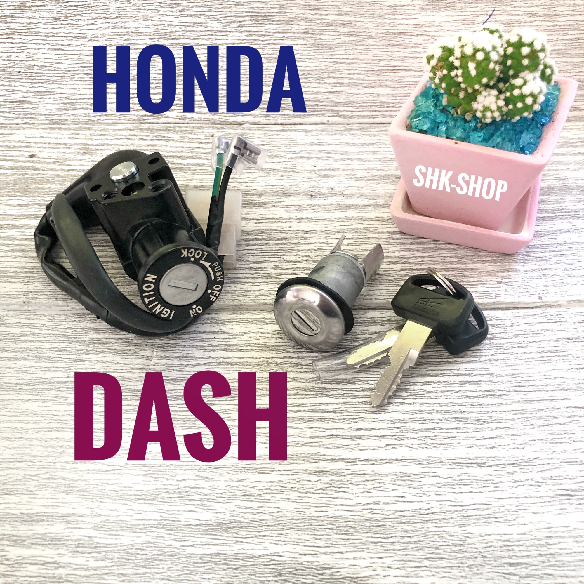 สวิตซ์กุญแจ HONDA DASH , ฮอนด้า แดช. (35010-KBP-900) เกรดเทียบศูนย์ สวิทซ์ กุญแจ มอเตอร์ไซค์