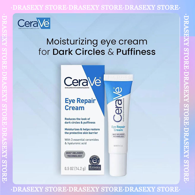เซราวี CERAVE Eye Repair Cream ครีมบำรุงรอบดวงตา บรรเทารอยหมองคล้ำและอาการบวม 14.2g.