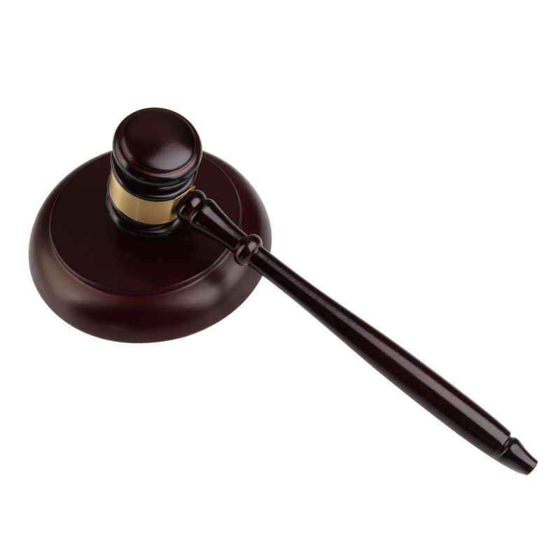 Wooden judges gavel auction hammer with sound block for attorney judge auction handwork