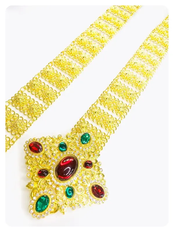 ภาพสินค้าVintage jewelry jewelry Thai Thai dress belt ladies belt color belt gold belt Gold Belt Roma s nego slimming Lahore จากร้าน Vintage jewelry บน Lazada ภาพที่ 4