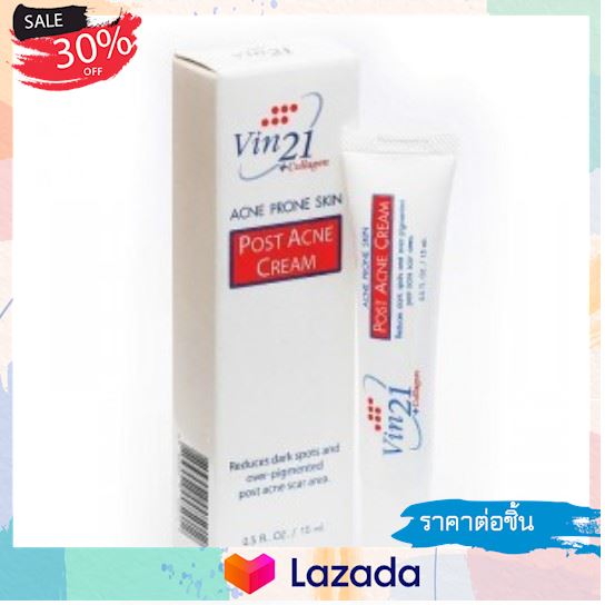 ..รุ่นใหม่ แฟร์ชั่น Vin21 post acne cream 15 ml (09732) .. สินค้ามาใหม่ Gift New ..