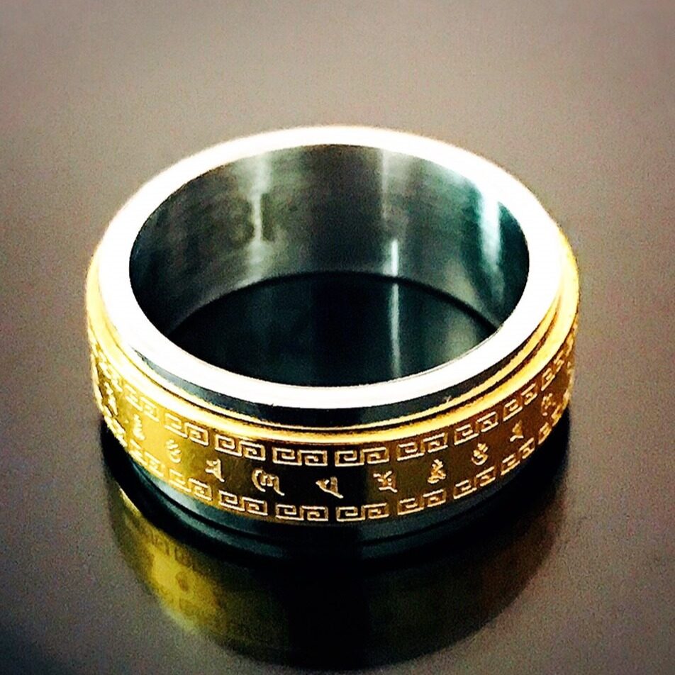 แหวนหทัยสูตร แหวนหฤทัยสูตร แหวนหัวใจพระสูตร แหวนพระสูตร แหวนพระคาถา แหวนนำโชค แหวนสีทอง แหวนเงิน แหวนทิเบต แหวนพระ SutraRing, Buddha Ring