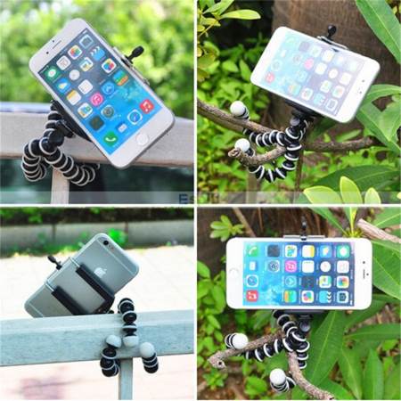 1Choice ขาตั้งกล้อง ขาตั้งมือถือ หนวดปลาหมึก 3 ขา Gorillapod Octopus Flexible Leg Mini Tripod ขนาดเล็ก (สีแดง)