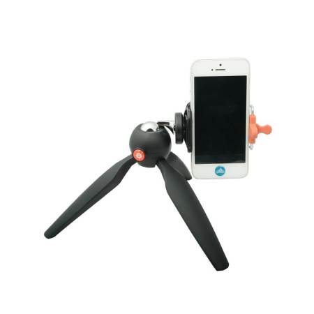 1Choice ขาตั้งกล้องและมือถือ 3 ขา (Mini Tripod) สีดำ แถมฟรี หูฟังสำหรับ Smart Phone คละสี 1 ชิ้น