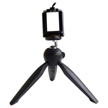 1Choice ขาตั้งกล้องและมือถือ 3 ขา (Mini Tripod) สีดำ แถมฟรี รีโมทบูลทูธสำหรับมือถือ Bluetooth Shutter คละสี 1 ชิ้น