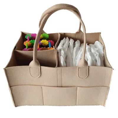 Baby Large Capacity Diaper Caddy Storage Organizer Bin Travel Tote Bag Basket
