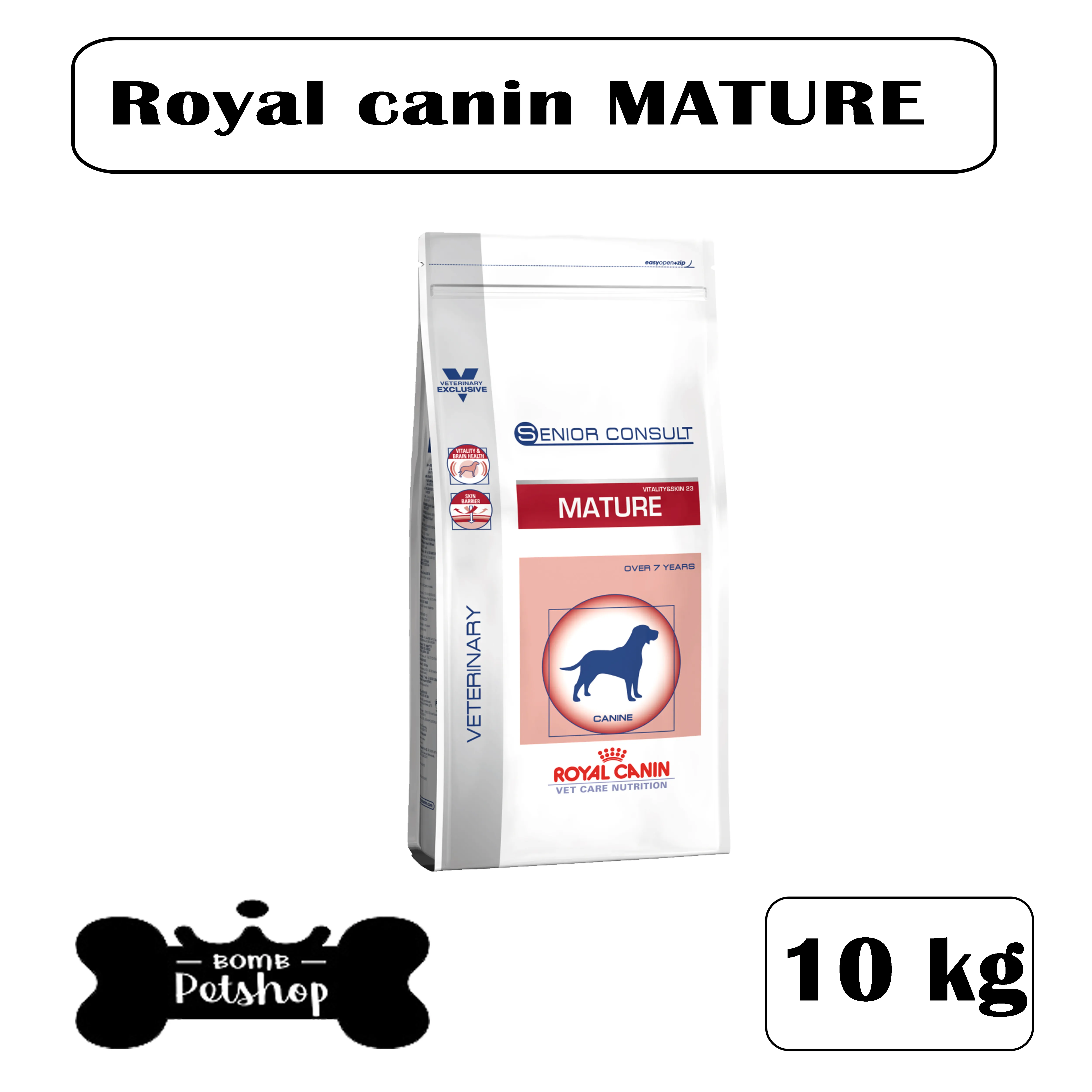 Royal Canin Mature Dog โรยัล คานิน อาหารสุนัข สูงอายุ สุนัขแก่ แบบเม็ด ขนาดกลาง ขนาด 10 kg