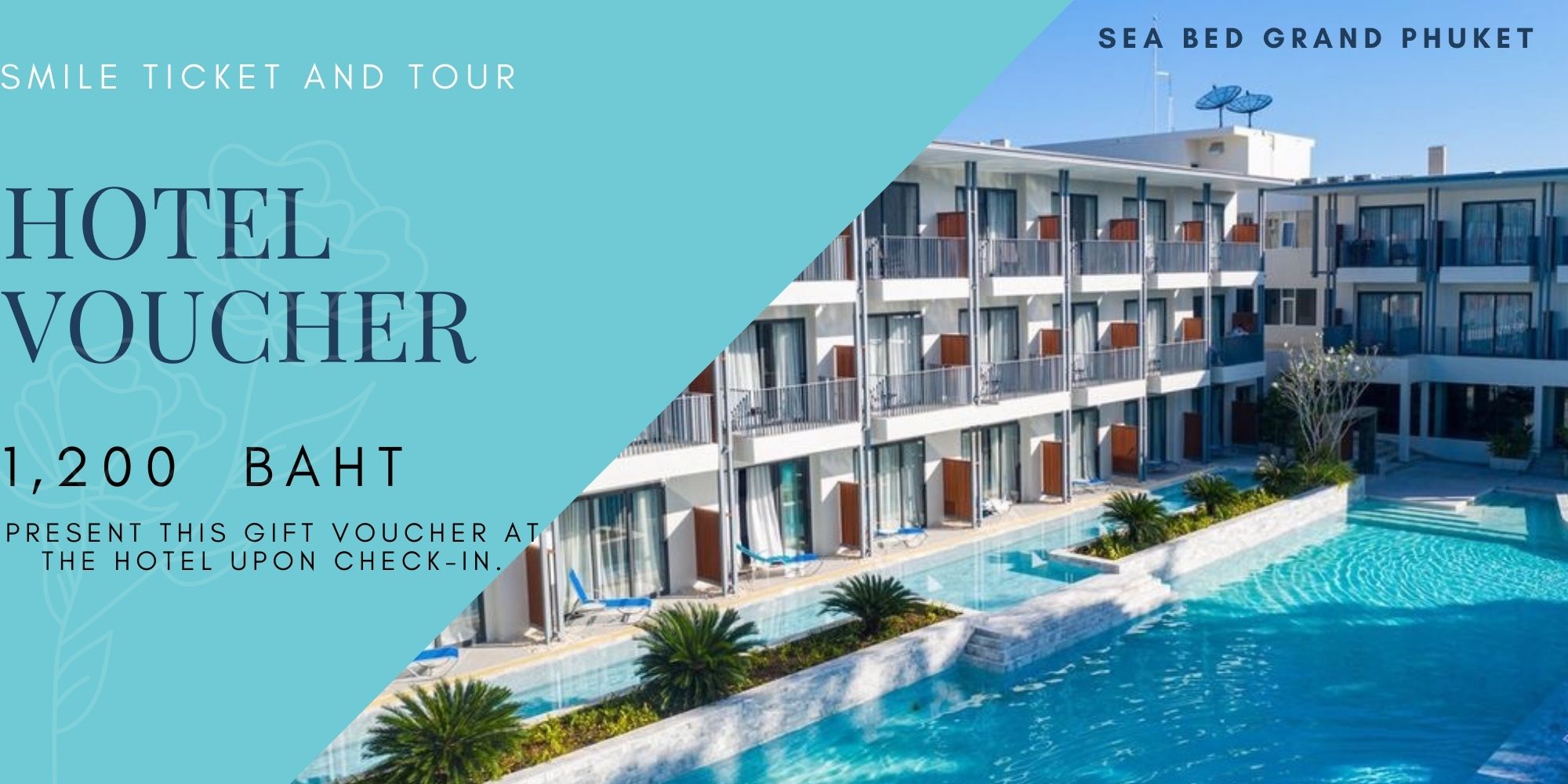 [E-Voucher] โรงเเรม Seabed Grand Phuket มูลค่า 1,200 บาท ห้องSuperior พร้อมอาหารเช้า 1 คืน ทริปภูเก็ต เที่ยวภูเก็ต