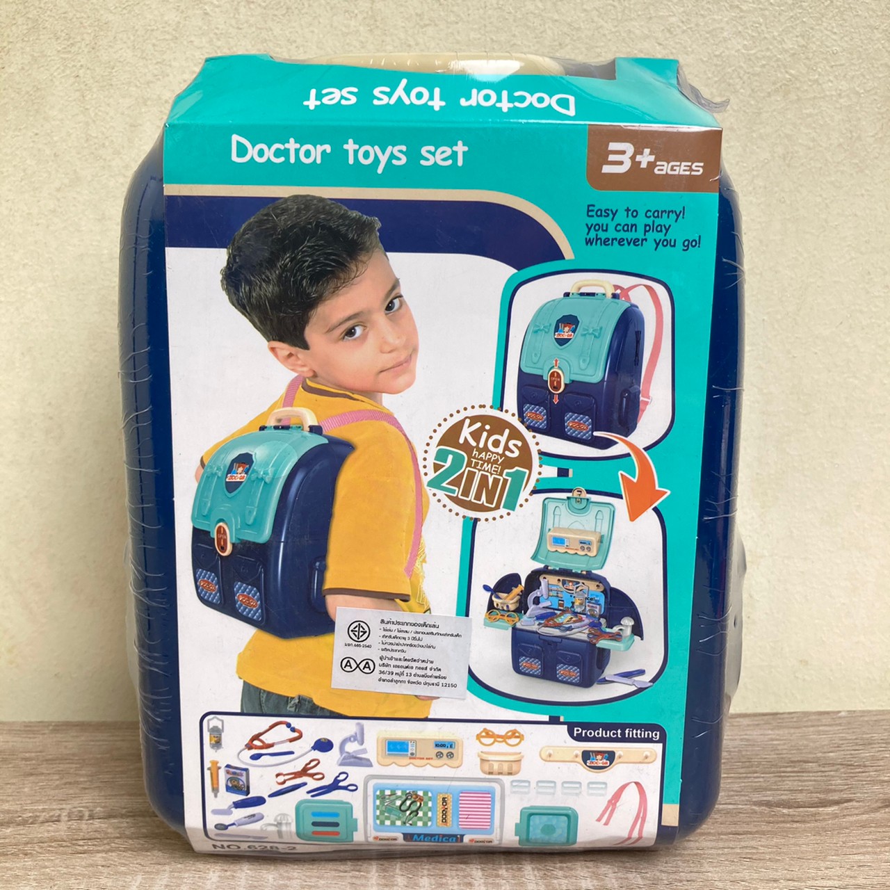Mika Toys ของเล่นเด็ก ของเล่นคุณหมอ กระเป๋าอุปกรณ์คุณหมอ ของเล่นจำลองคุณหมอ เครื่องมือหมอของเล่น ของเล่นหมอ ชุดอุปกรณ์หมอของเล่น