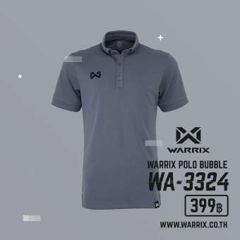 WARRIX เสื้อโปโล แขนสั้น WA-3324-เทา-EE