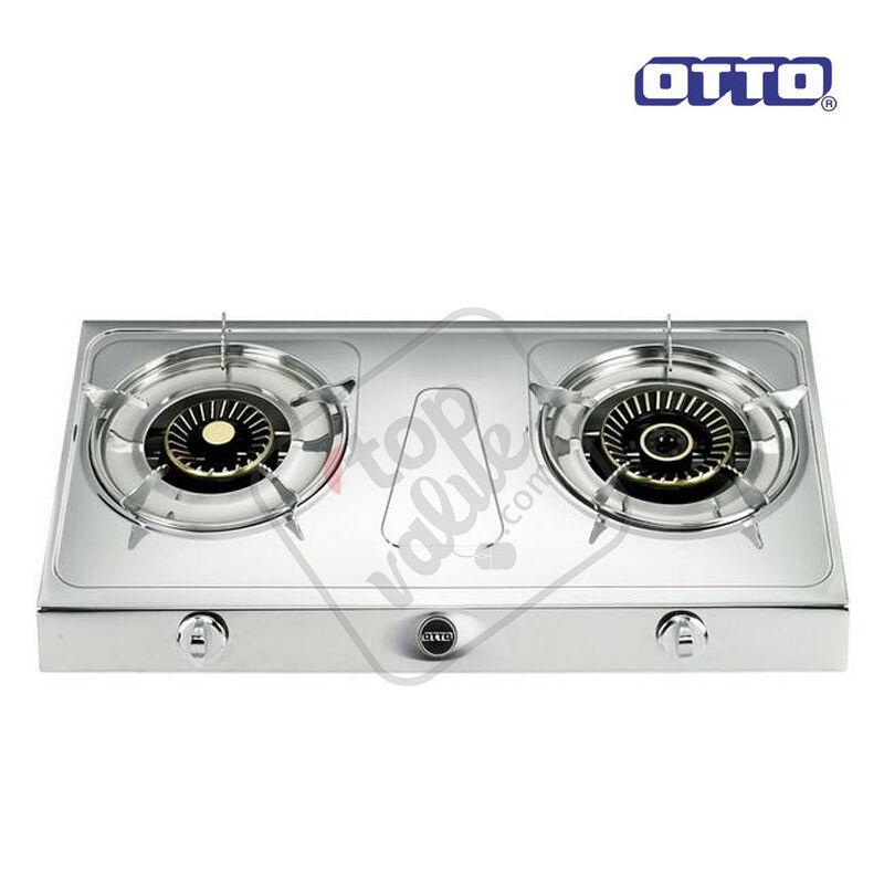OTTO เตาแก๊สสแตนเลส หัวคู่ รุ่น GS-865