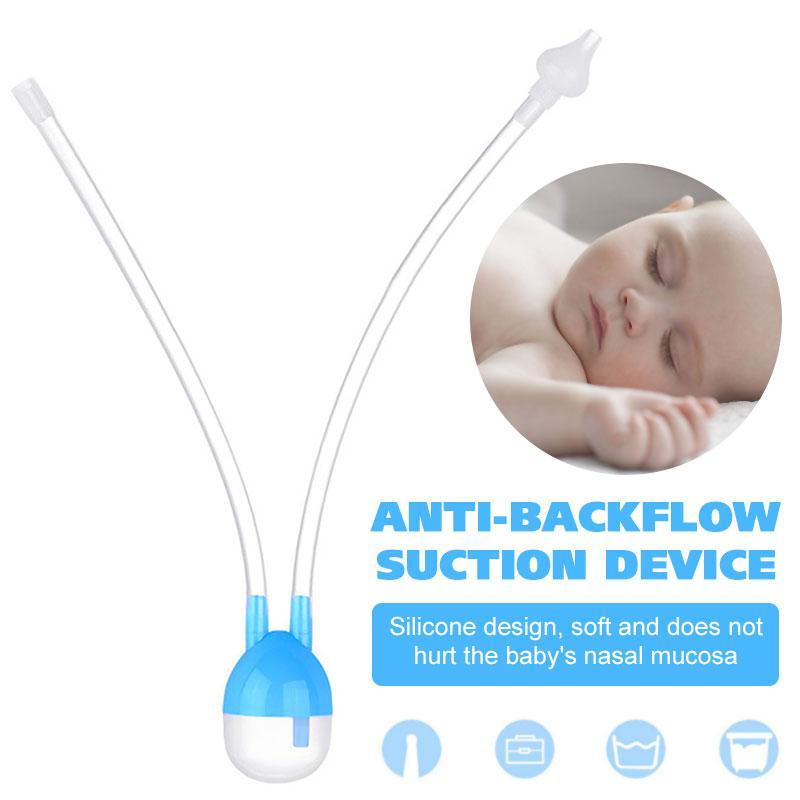 Safety Baby Nasal Vacuum Mucus Suction Aspirator Soft Silicone Nose Cleaner
