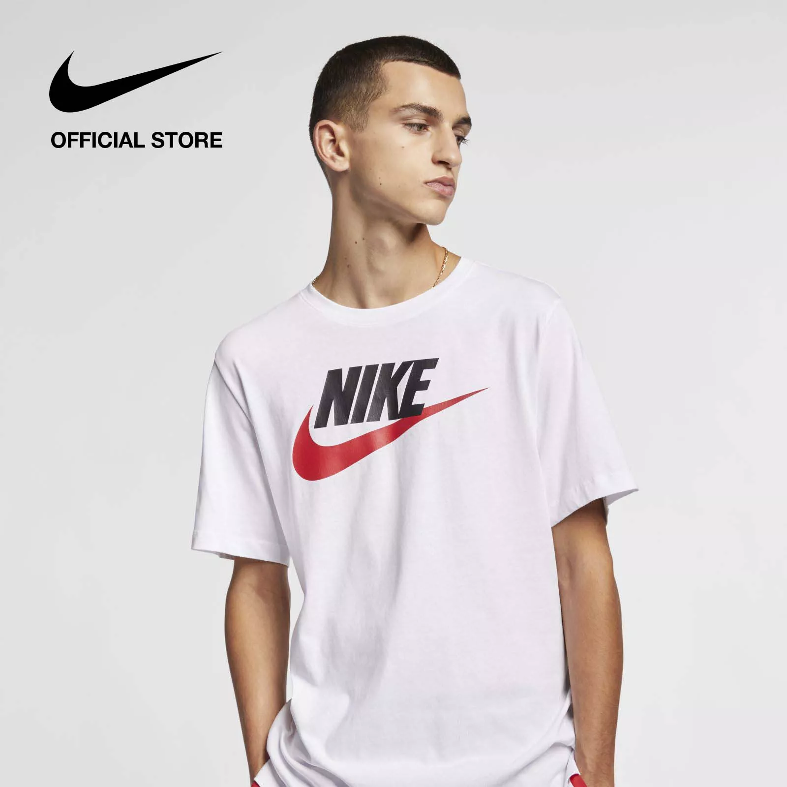 Nike Men's Sportswear T-Shirt - White ไนกี้ เสื้อยืดผู้ชาย ดรายฟิต - สีขาว