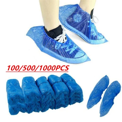 WEEGUBENG Blue Anti Slip Dustproof Waterproof Boot Safety Cleaning Overshoes Homes Overshoes Disposable Shoe Cover