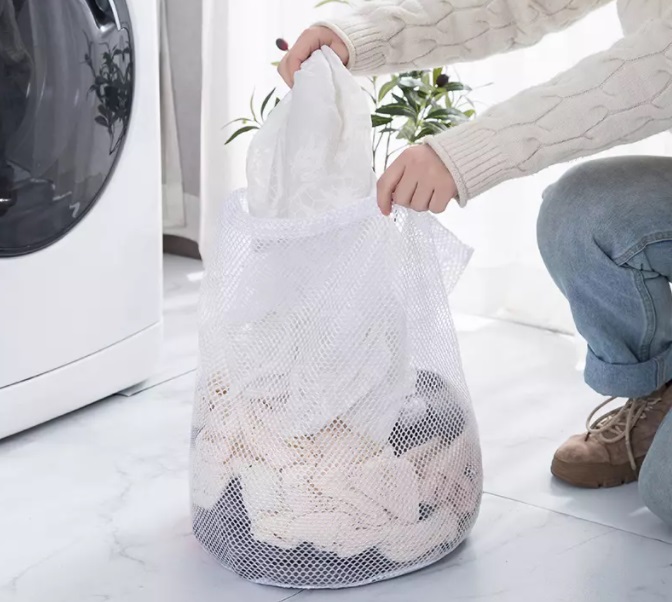 Laundry net bag ถุงซักผ้าแบบดี ขนาด 50x60 cm ถุงซักผ้า ถุงซักผ้าใหญ่