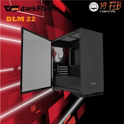 COMPUTER CASE GAMEING DarkFlash DLM22 Micro ATX Tower BLACK/WHITE