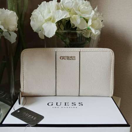 NEW UPDATE♡♡ Guess leather wallet กระเป๋าสตางค์ใบยาวซิปรอบ