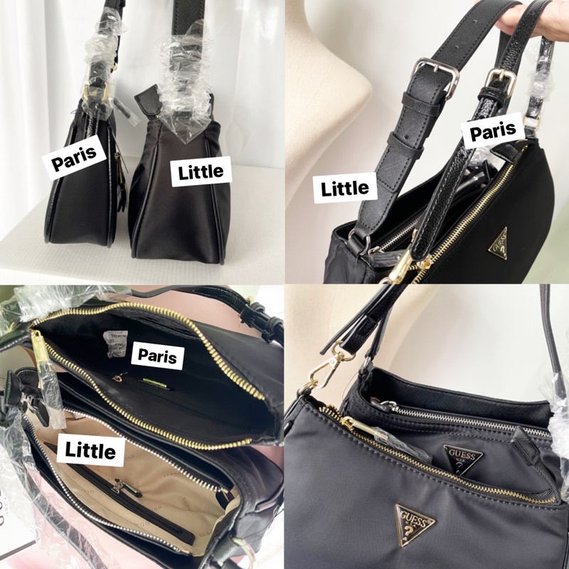 ของแท้100 กระเป๋าถือ GUESS PARIS SHOULDER BAG กระเป๋าเกสแท้ พบปลอม