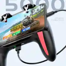 ภาพขนาดย่อของภาพหน้าปกสินค้าH10 Gamepad PUBG Controller พัดลมคู่ แบต 2500mAh / 5000mAh พัดลมระบายอากาศคู่ ด้ามจับ PUBG จอยเกม จอยเกมส์ จอยเกมส์มือถือ จอยเกมส์ จากร้าน inPlus Store บน Lazada ภาพที่ 5