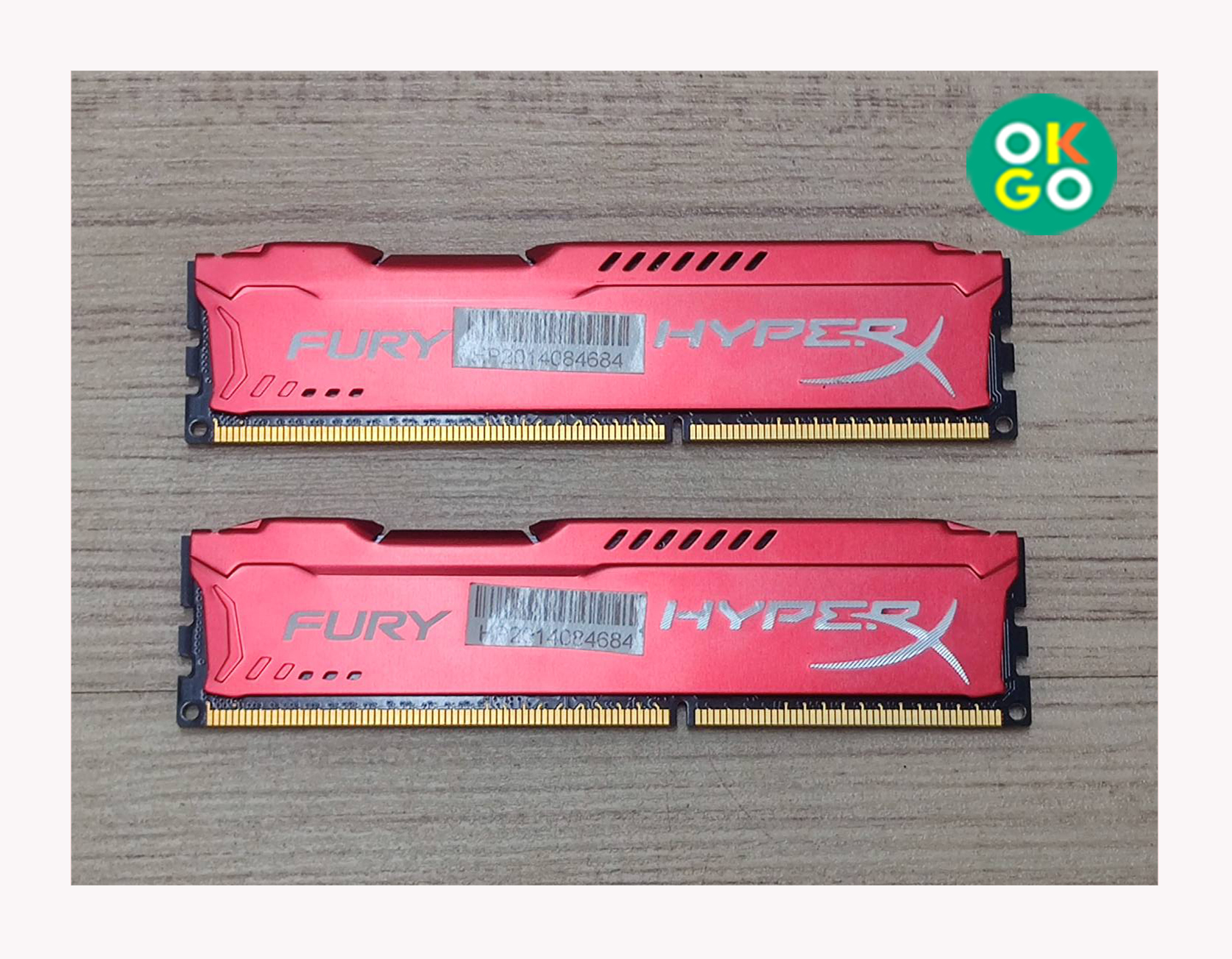 RAM PC 8GB 4GBx2 HyperX FURY RED DDR3 1600 HX316C10FRK2