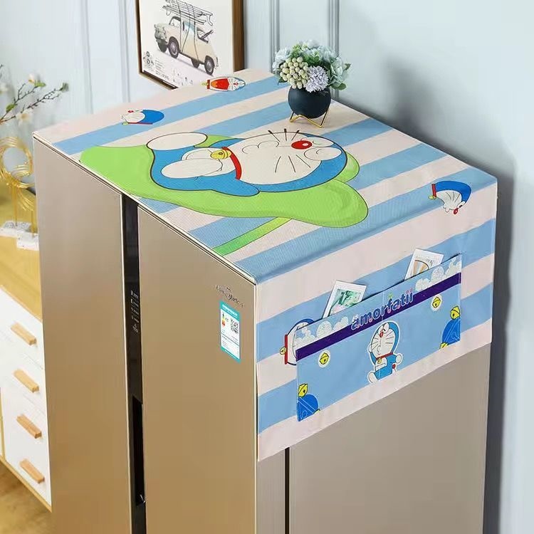 Double Door Refrigerator Cover Towel Single Door Refrigerator Cover