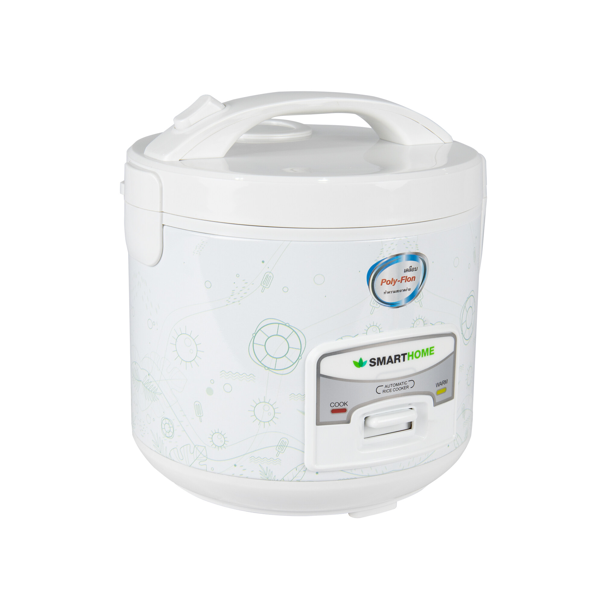 SMARTHOME Rice Cooker หม้อหุงข้าวอุ่นทิพย์ หม้อหุงข้าวเคลือบ Poly flon ...