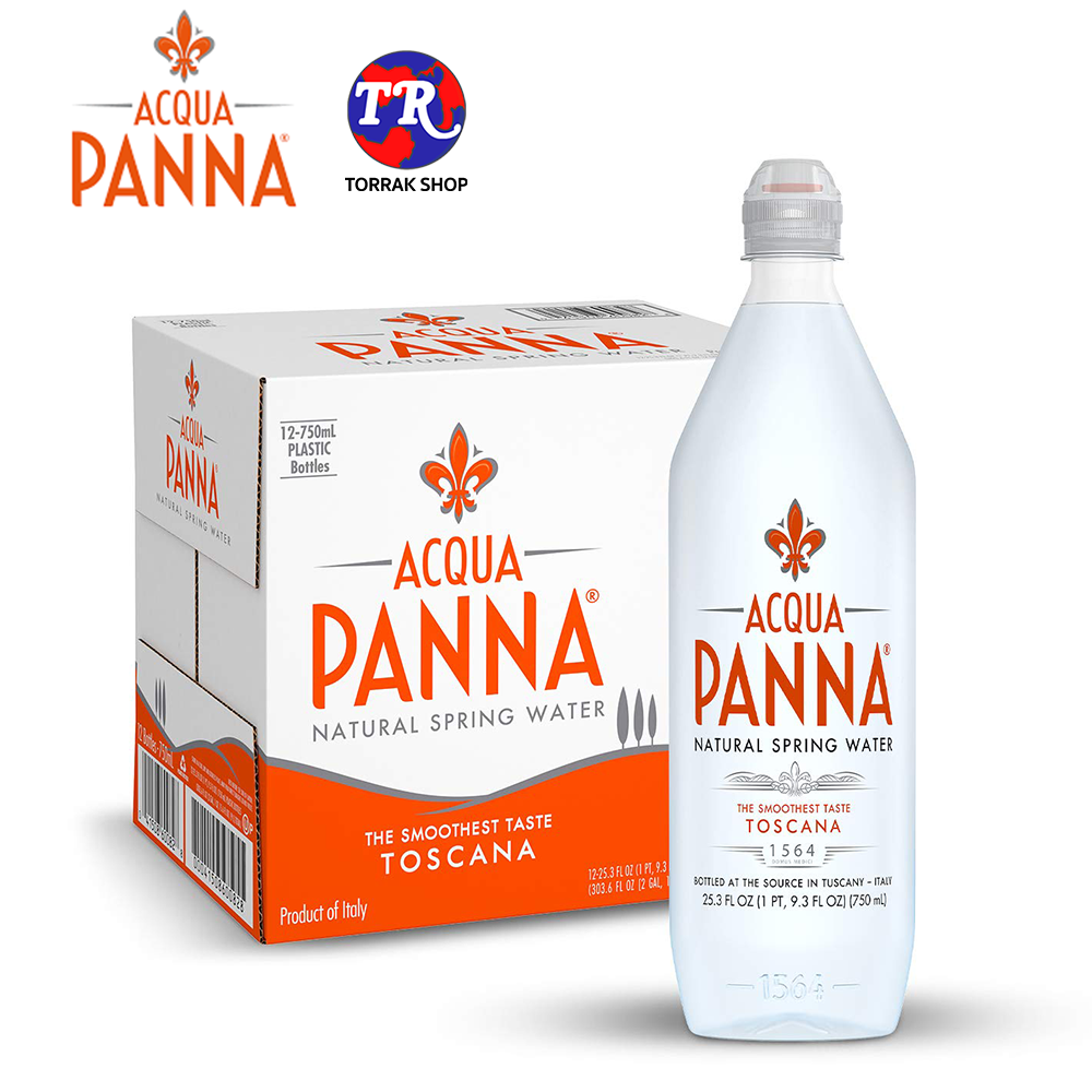 Acqua Panna Mineral Water อควาปานน่า (Sports Cap) น้ำแร่ธรรมชาติ จากเทือกเขา แอเพนนาย ฝาสปอร์ตแค๊ป ขนาด 750ml x 12 bottles