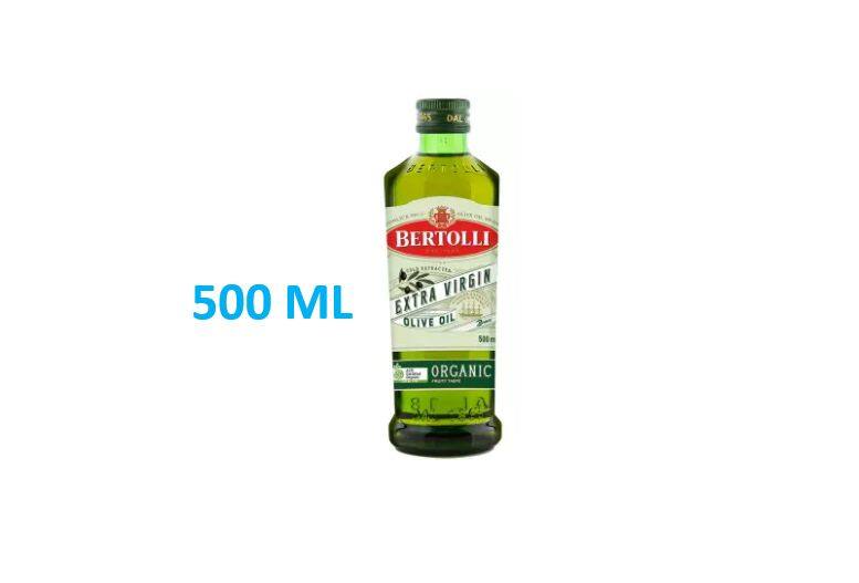 น้ำมันมะกอก Bertolli Extra virgin organic เบอร์ทอลลี่ ขนาด 500 ML เอ็กซ์ตร้า เวอร์จิ้น ออร์แกนิค