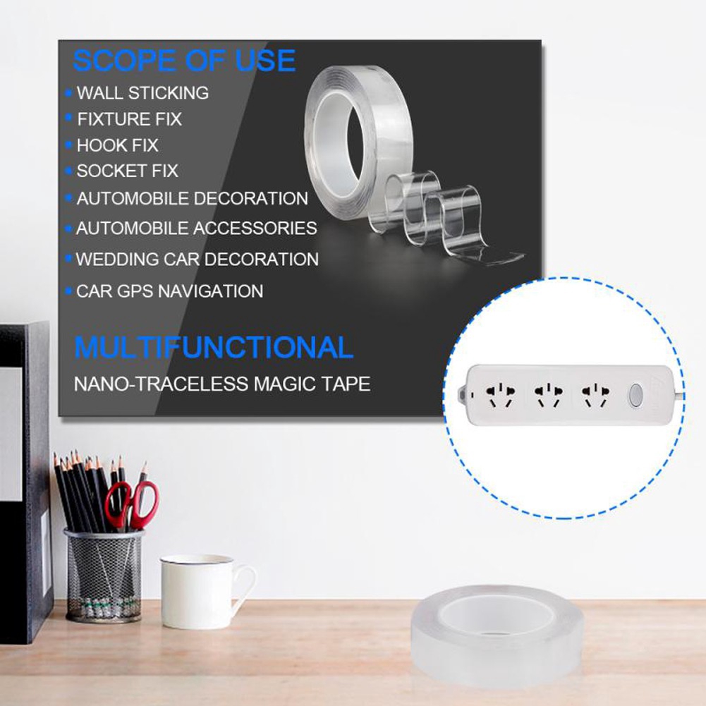 NANO Double Sided Tape – Strong, Clear, Washable & Removable, Trace Less, UK Seller - View #4