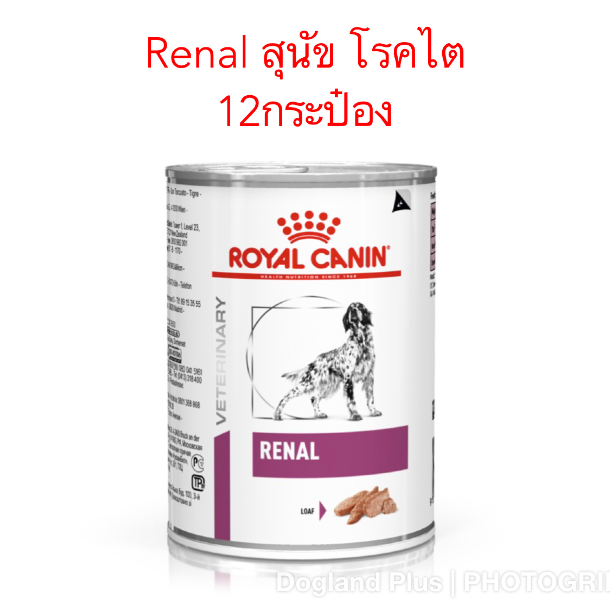 Royal Canin Renal สุนัข โรคไต กระป๋อง 410gX12กระป๋อง