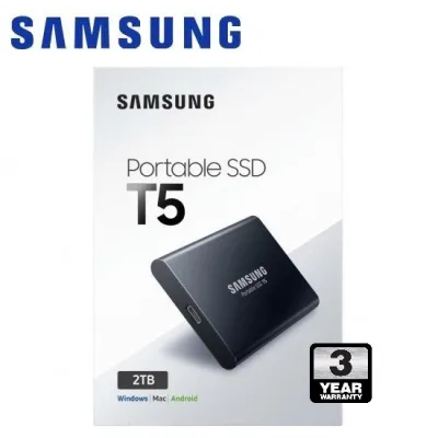 [พร้อมส่ง] 2TB T5 PORTABLE SSD USB3.1 WITH OTG